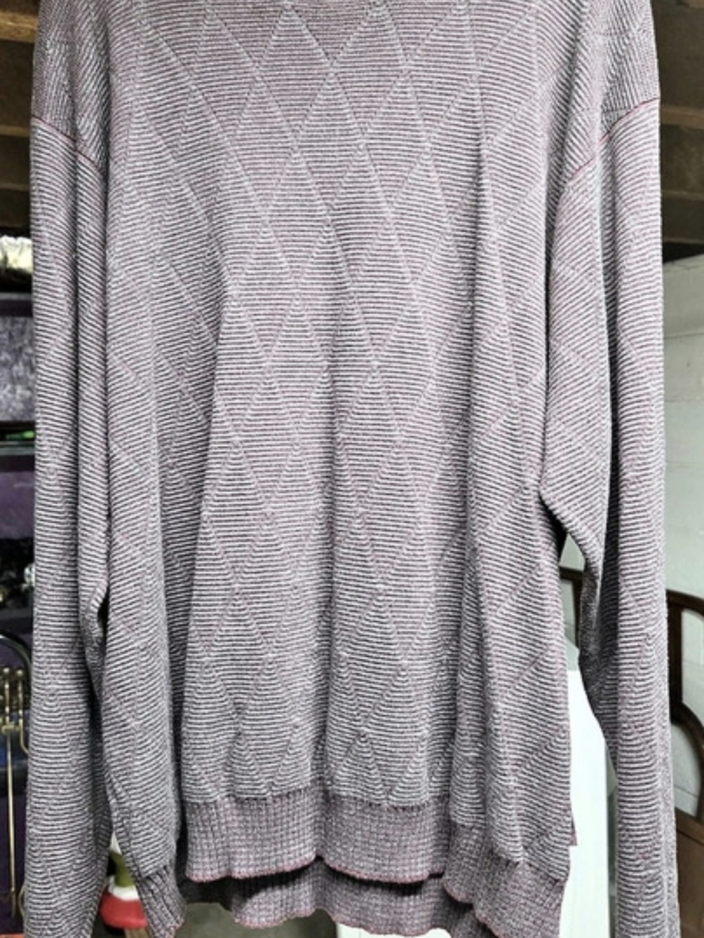 IZOD Men's Geometric Crewneck Sweater XL Like New